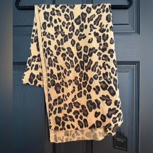 Charter Club Cashmere Leopard scarf